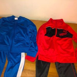 2 outfit bundle - Boys FILA outfit 4t - Boys Puma outfit 4t